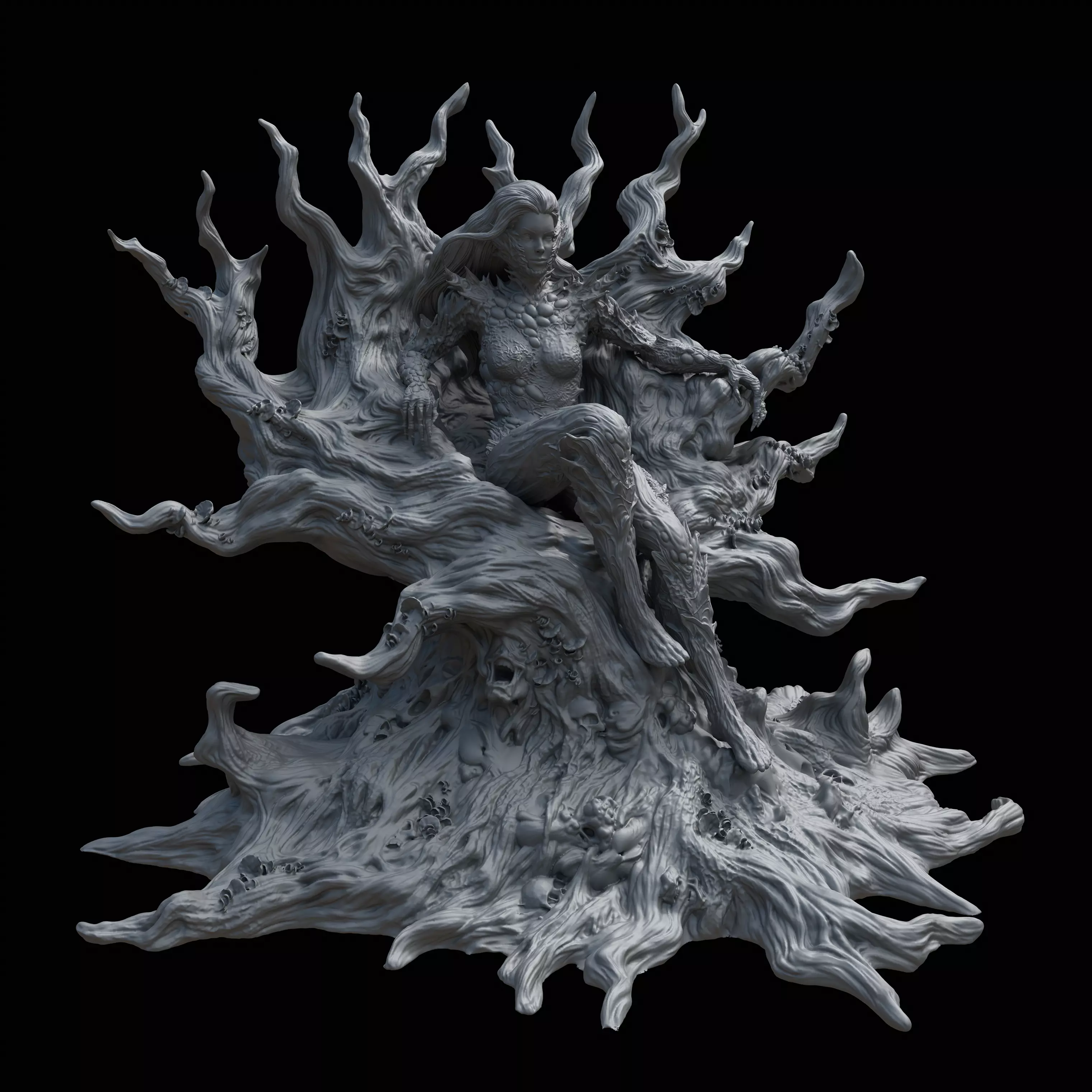 Poison Ivy in Classic and Fungal Costumes Inspired by DC Comics 3D print model_21