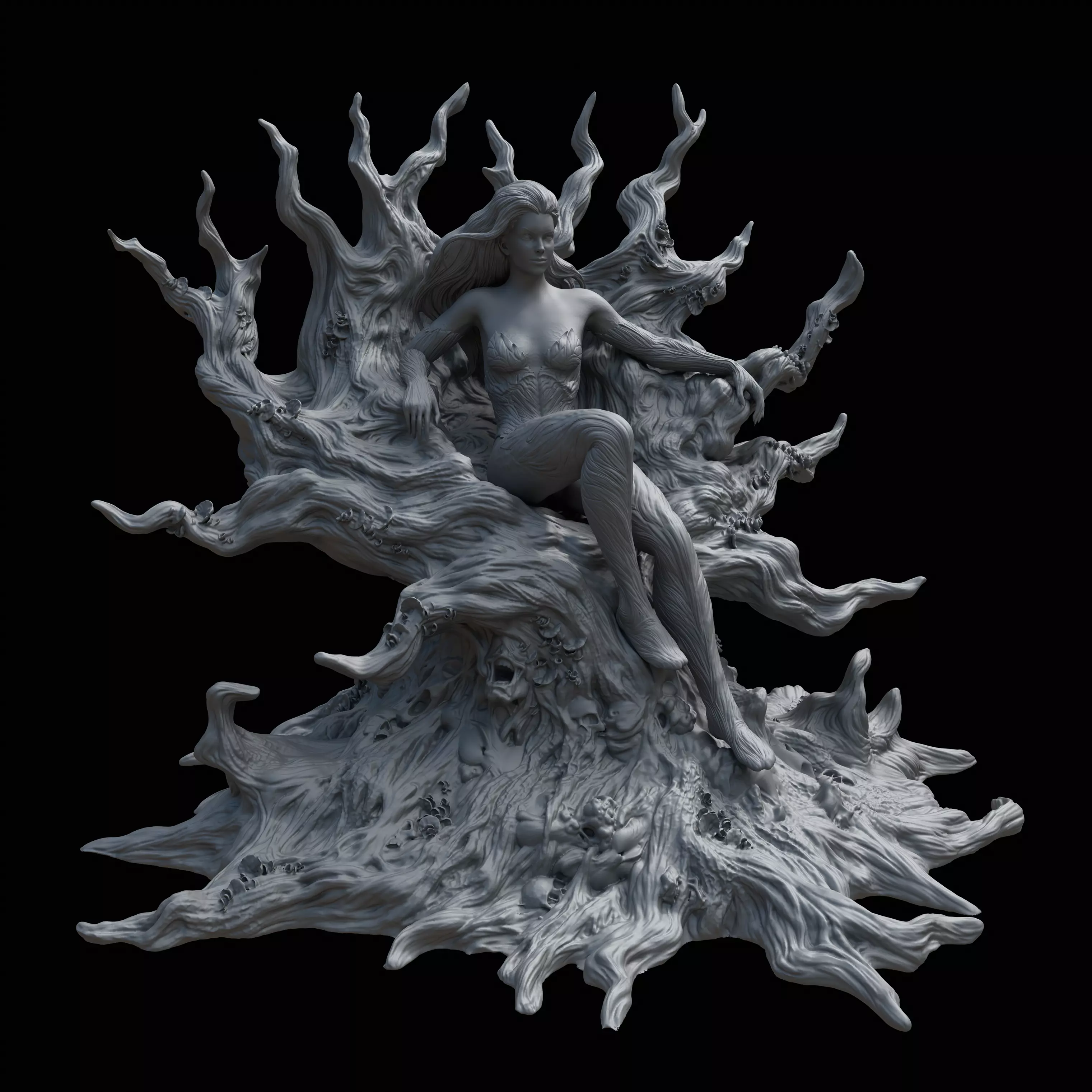 Poison Ivy 3D Model in Classic Costume Inspired by DC Comics 3D print model_9