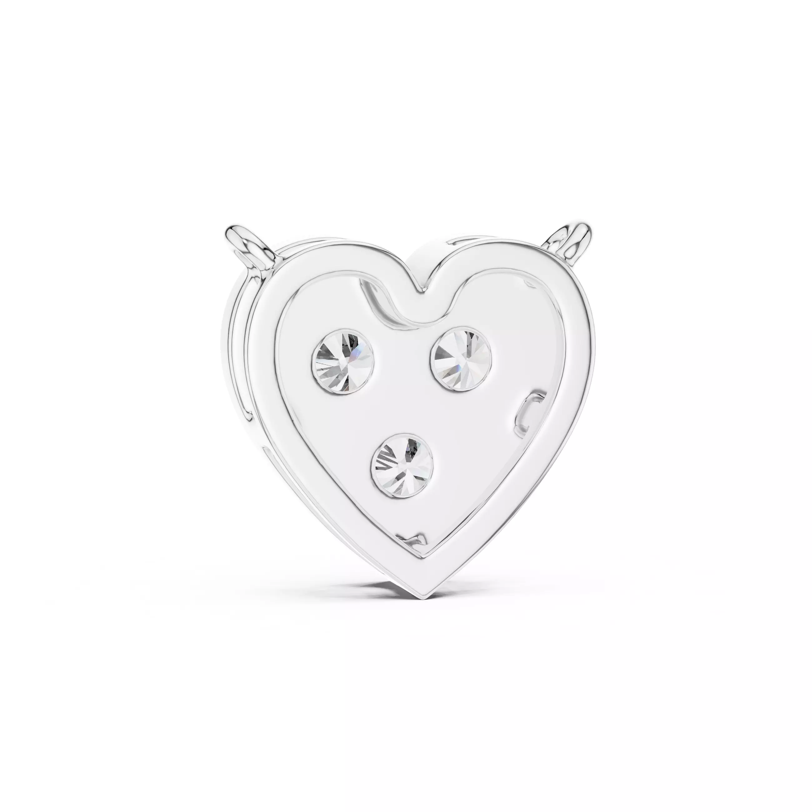Heart Love Diamond Pendant 3dm stl renders animation videos 3D print model_9