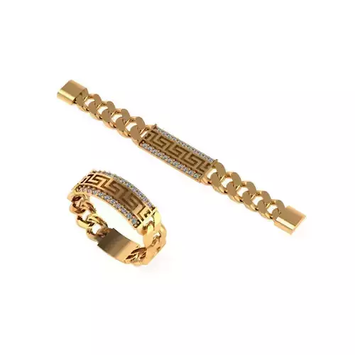 ring and braslette cuben