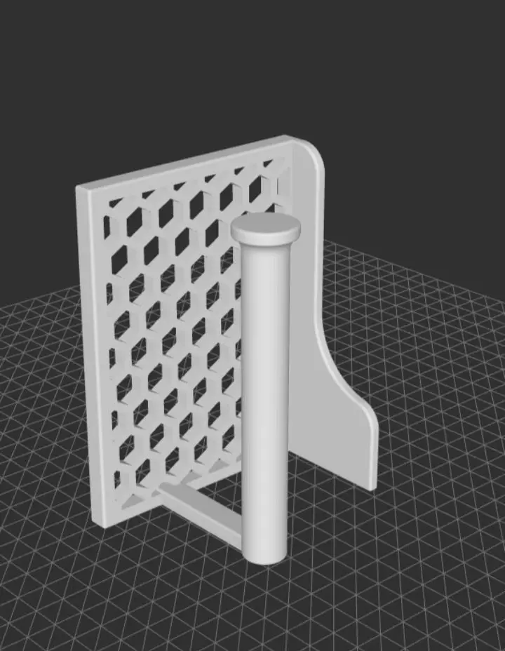 Toilet paper holder or support 3D model