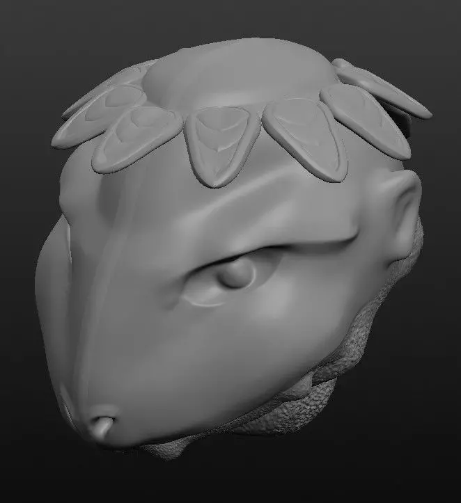 Kappa head part Japanese monsters series vol 02 Free 3D print model_0