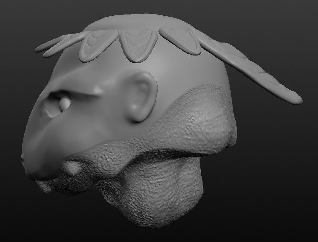Kappa head part Japanese monsters series vol 02 Free 3D print model_2