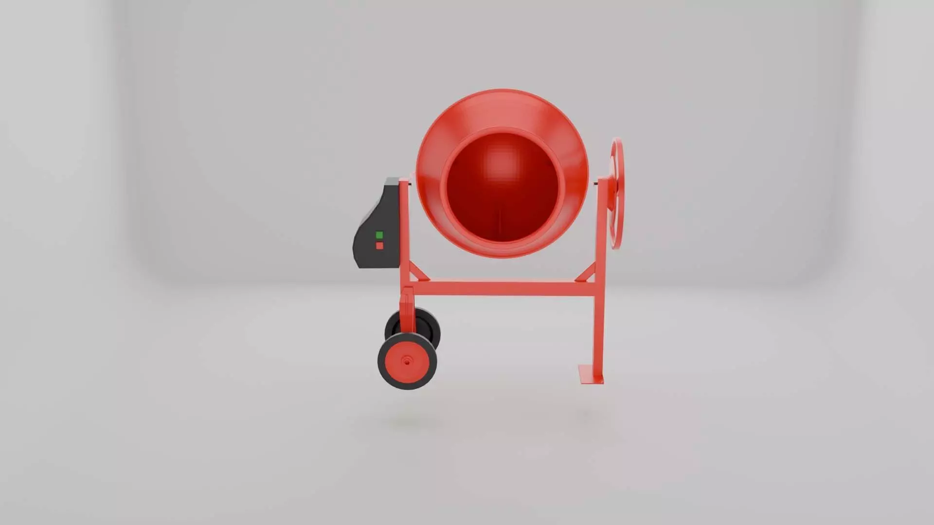Concrete Mixer Game Ready 3D Model Free low-poly 3D model_1