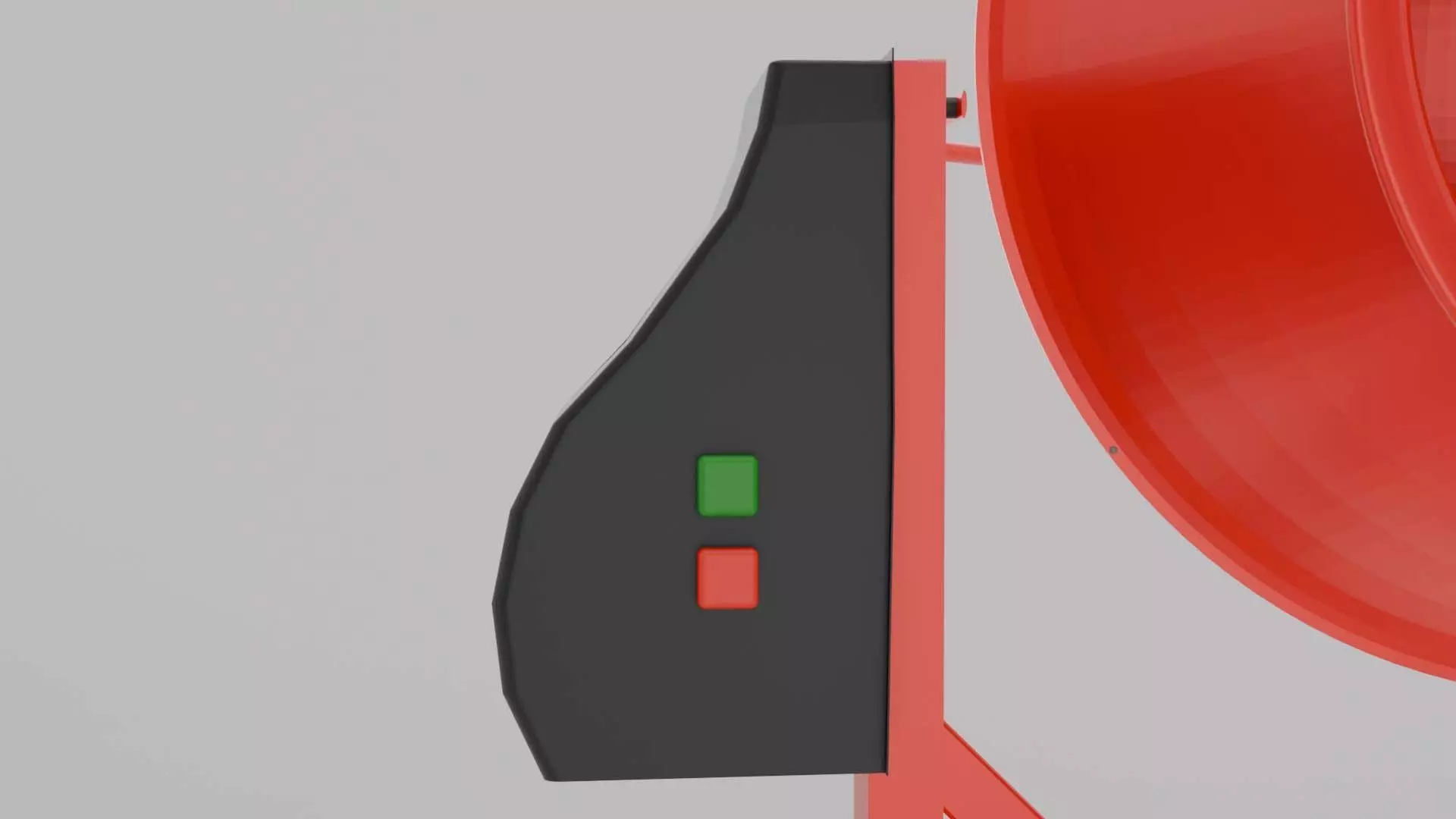 Concrete Mixer Game Ready 3D Model Free low-poly 3D model_3