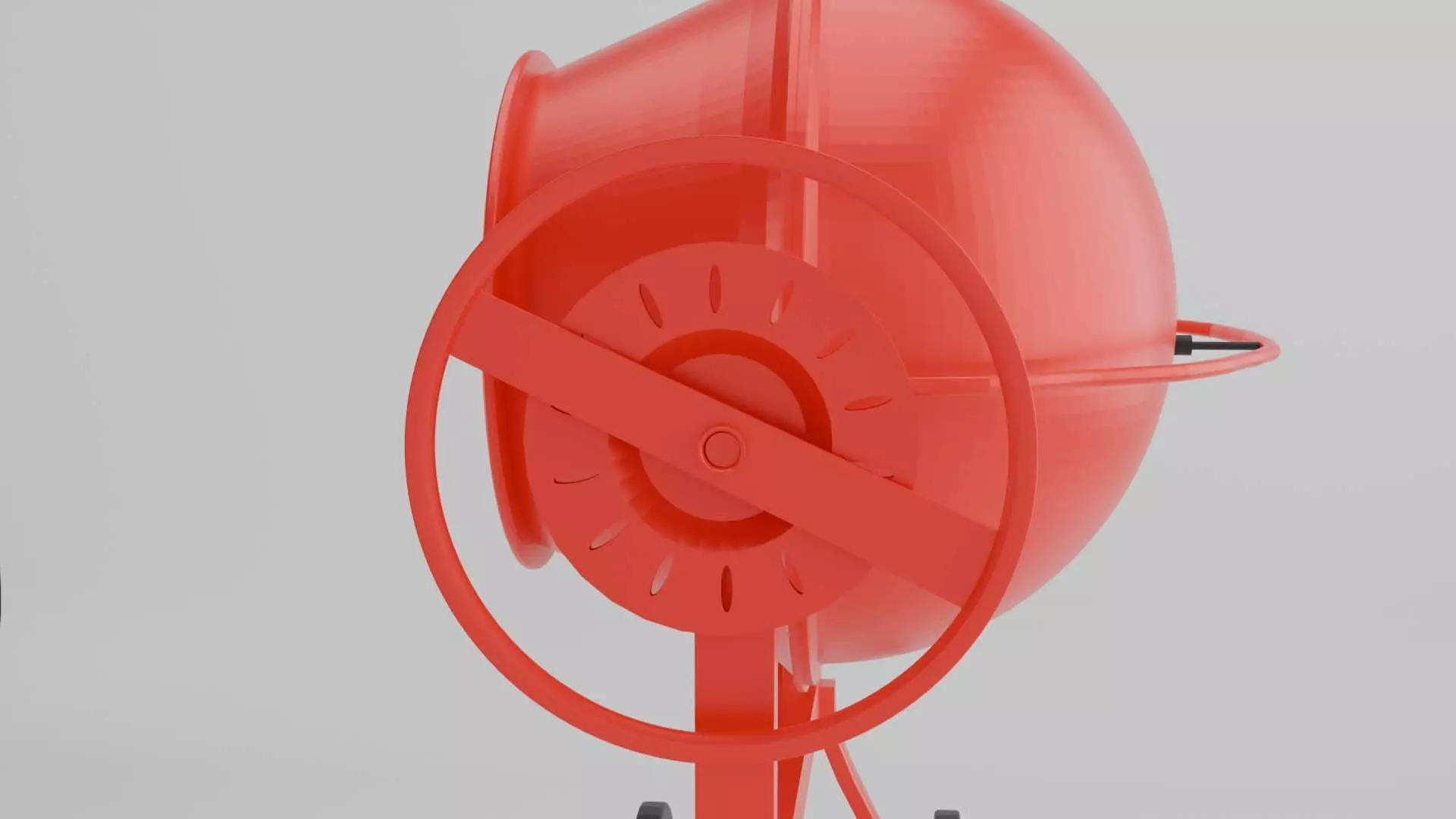 Concrete Mixer Game Ready 3D Model Free low-poly 3D model_5