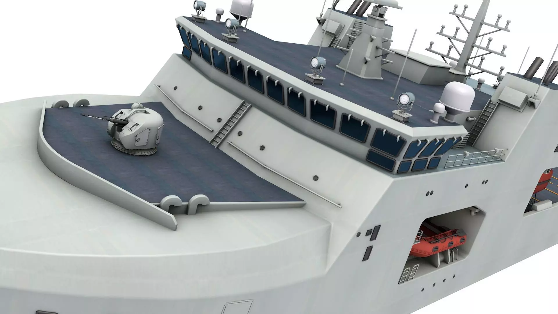 Harry DeWolf-class offshore patrol vessel 3D model_4