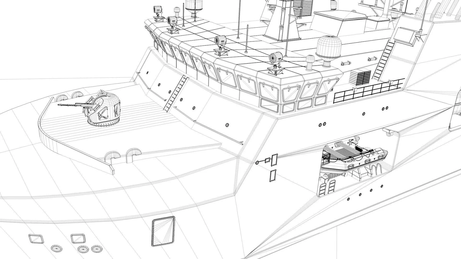 Harry DeWolf-class offshore patrol vessel 3D model_7