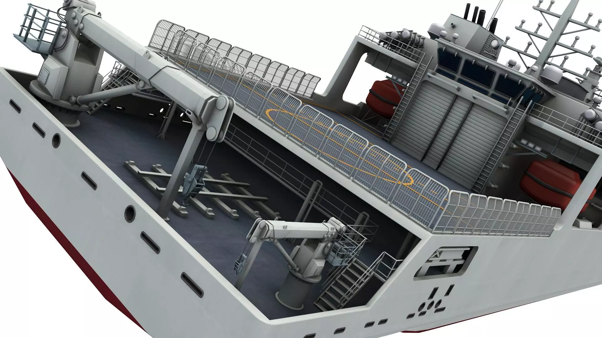 Harry DeWolf-class offshore patrol vessel 3D model_1