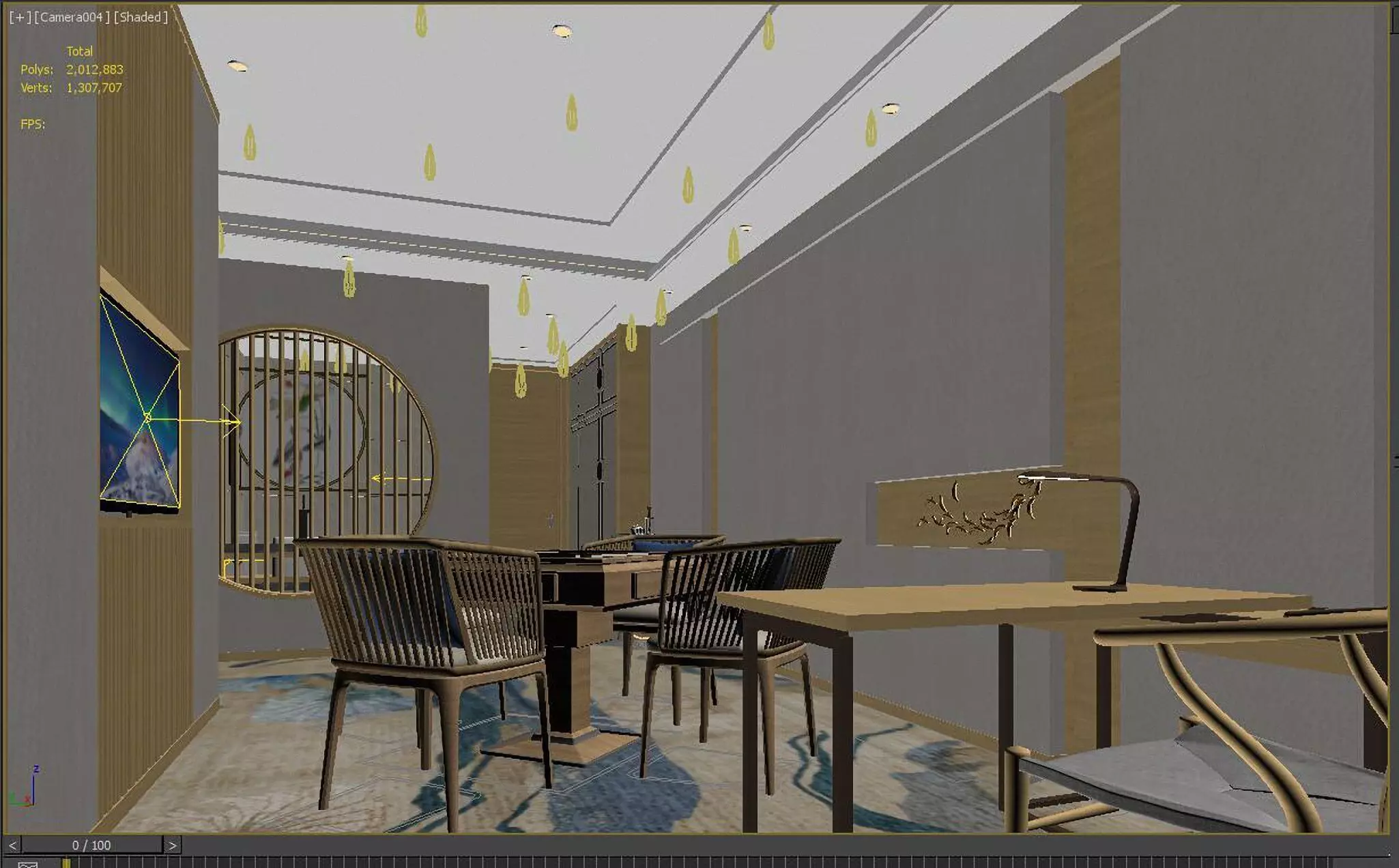 Hotel room 3D model_8