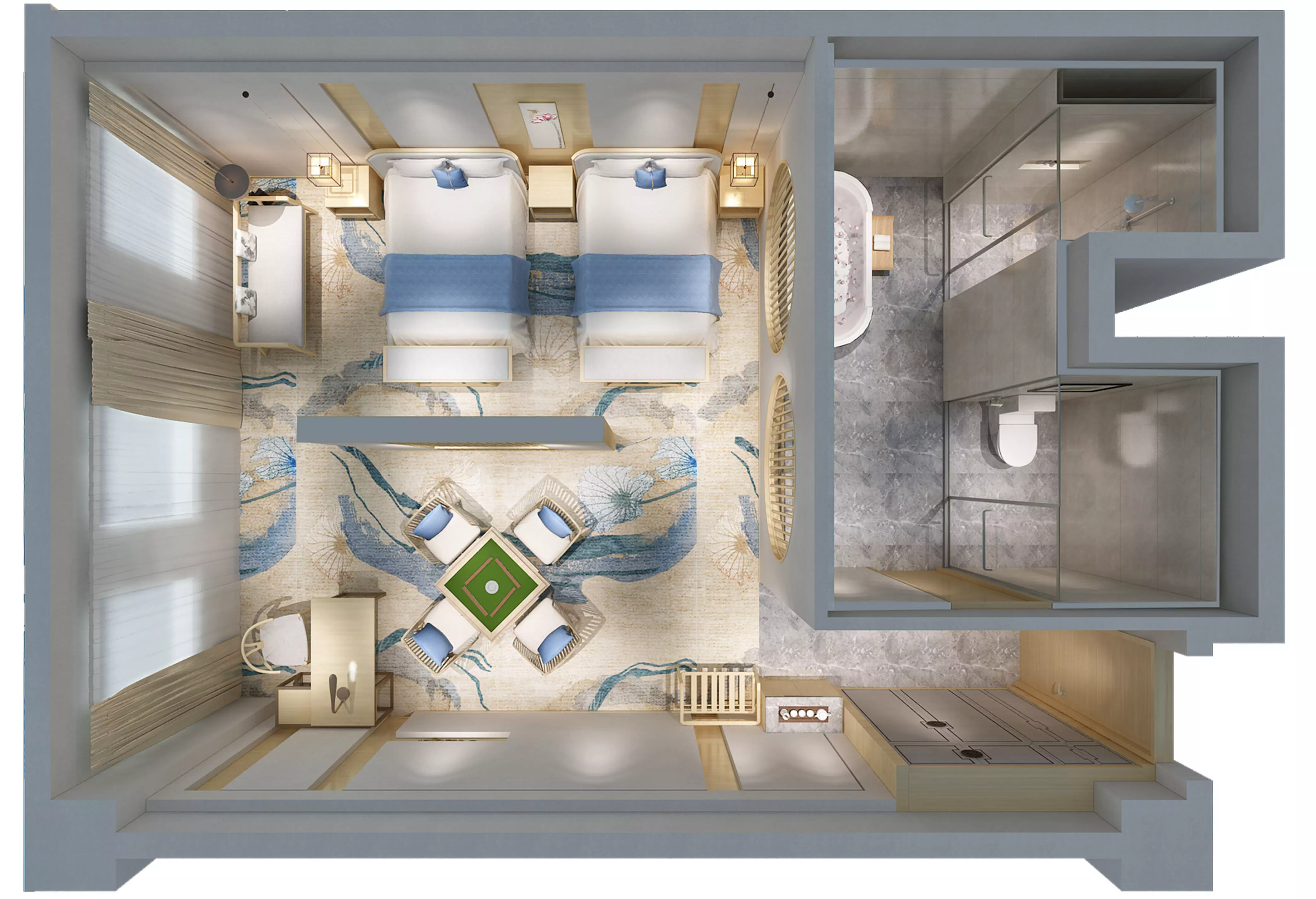 Hotel room 3D model_4