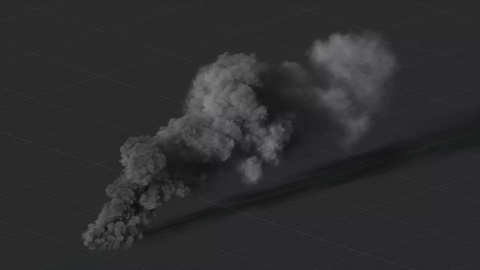 3D Rising Smoke Animation 3D model_0