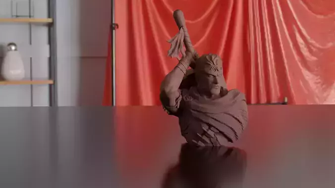 Berserker Warrior Bust 3D print model