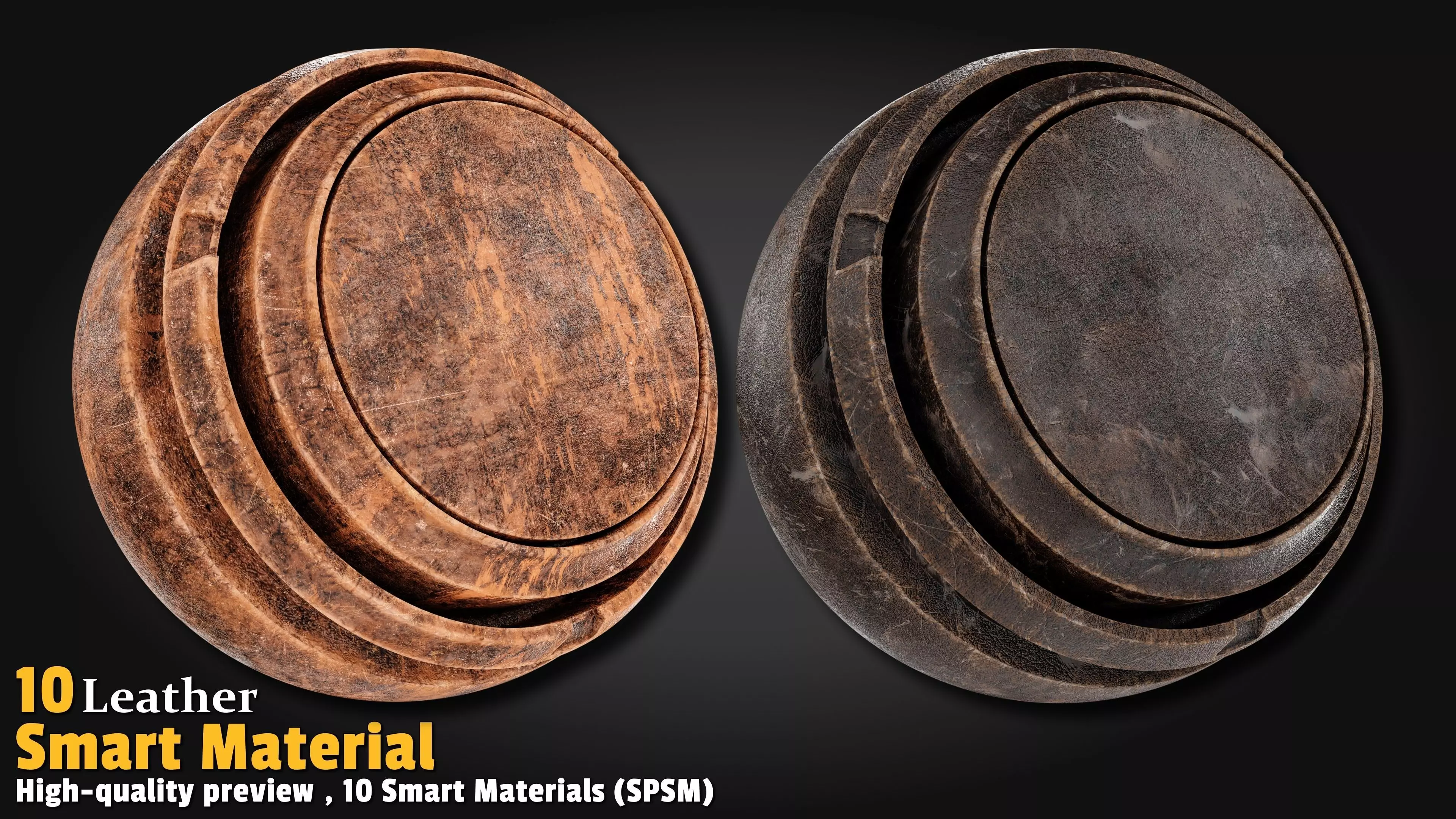 Leather Smart Material Substance 3d Painter Texture_10