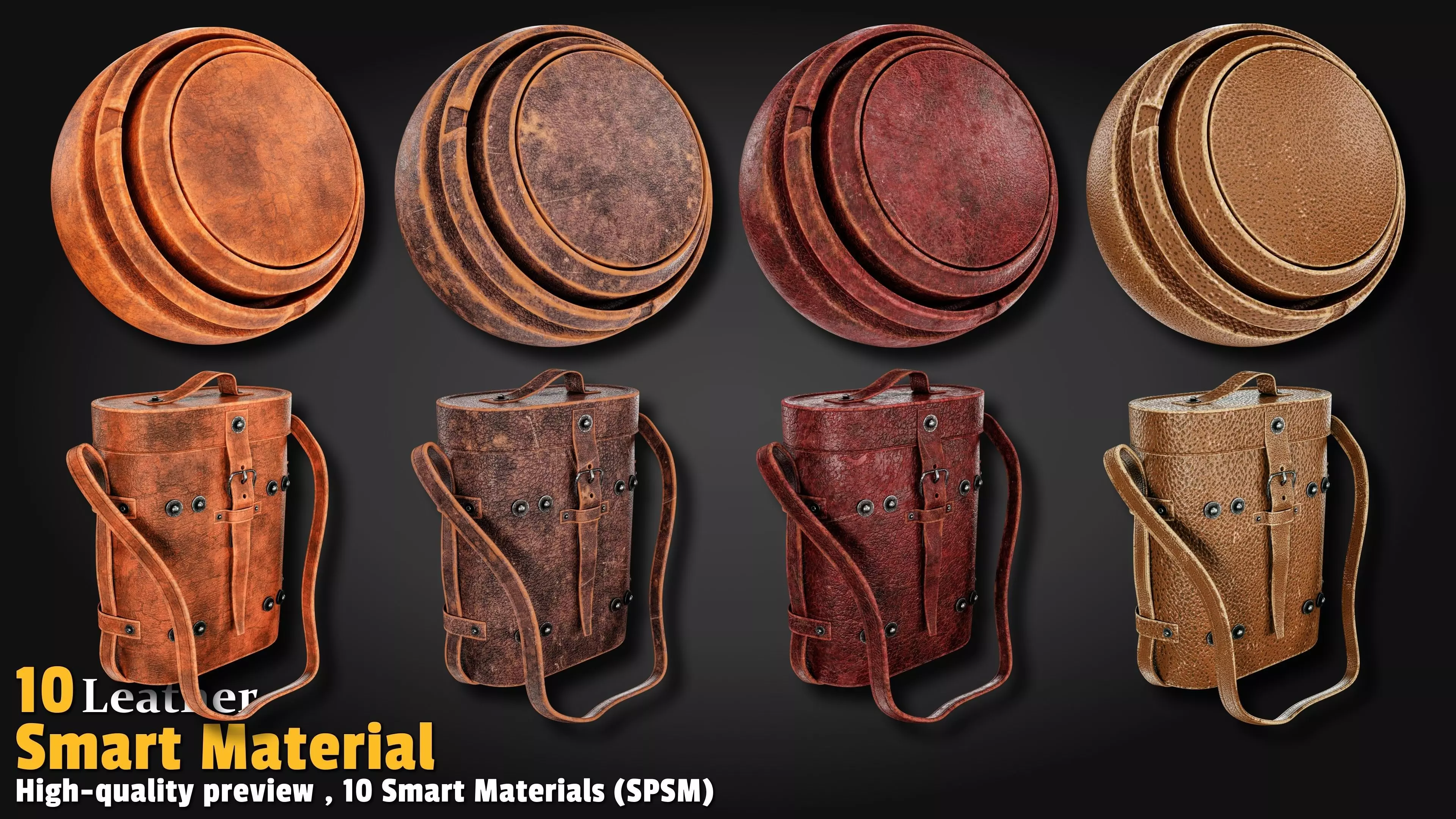 Leather Smart Material Substance 3d Painter Texture_2