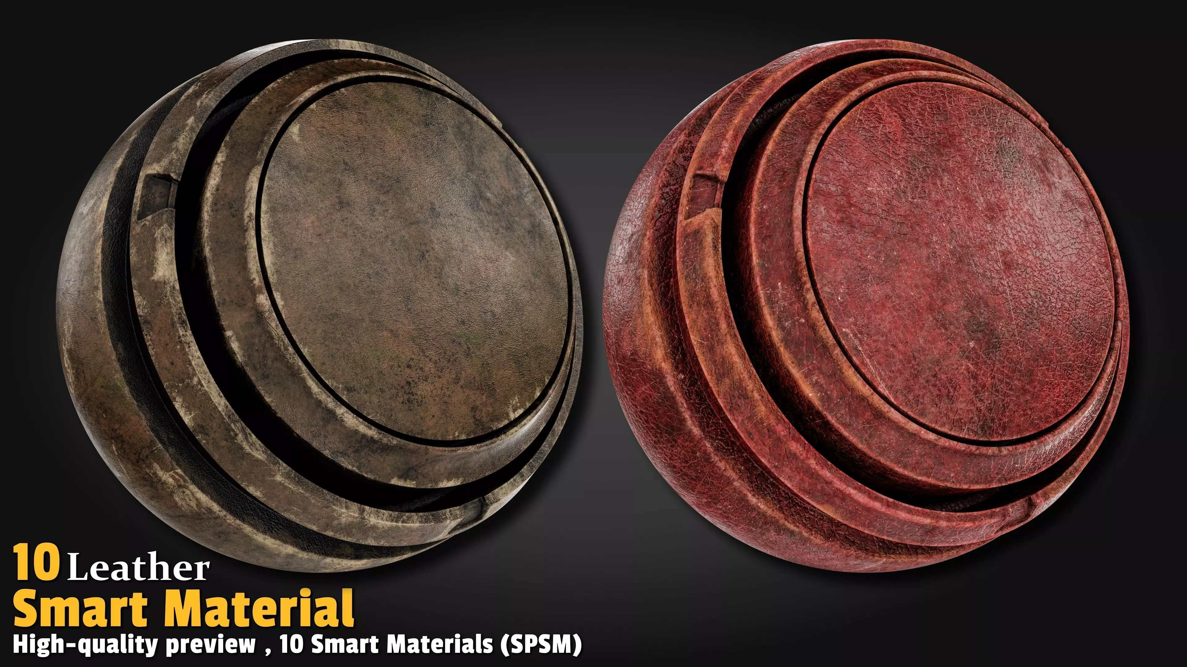 Leather Smart Material Substance 3d Painter Texture_8