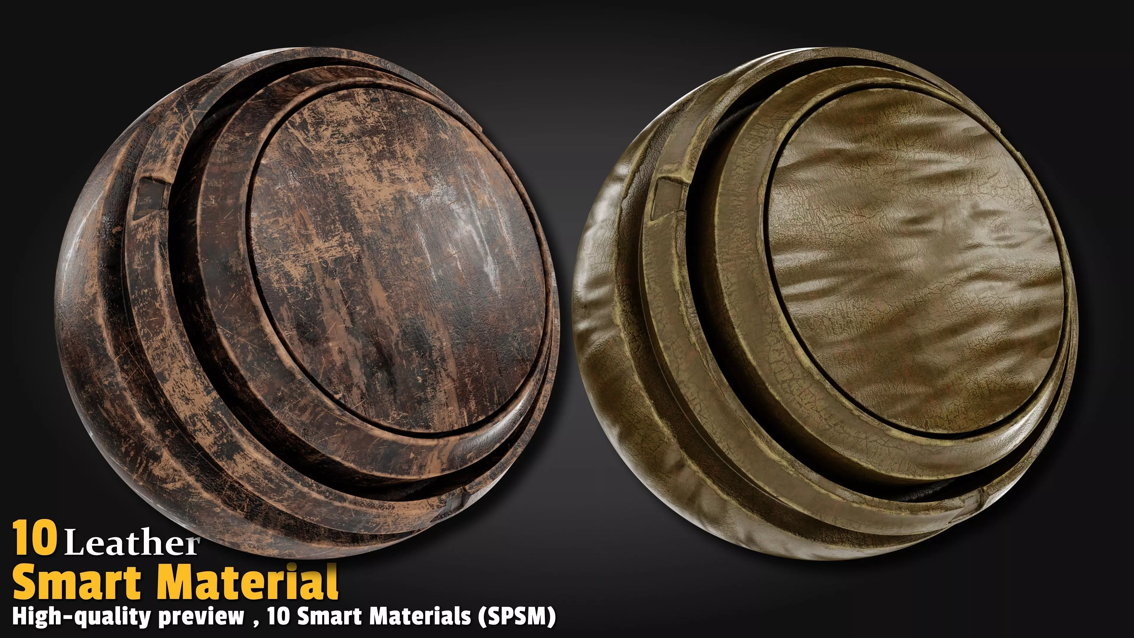 Leather Smart Material Substance 3d Painter Texture_6