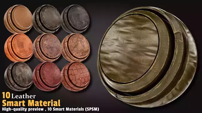 Leather Smart Material Substance 3d Painter Texture