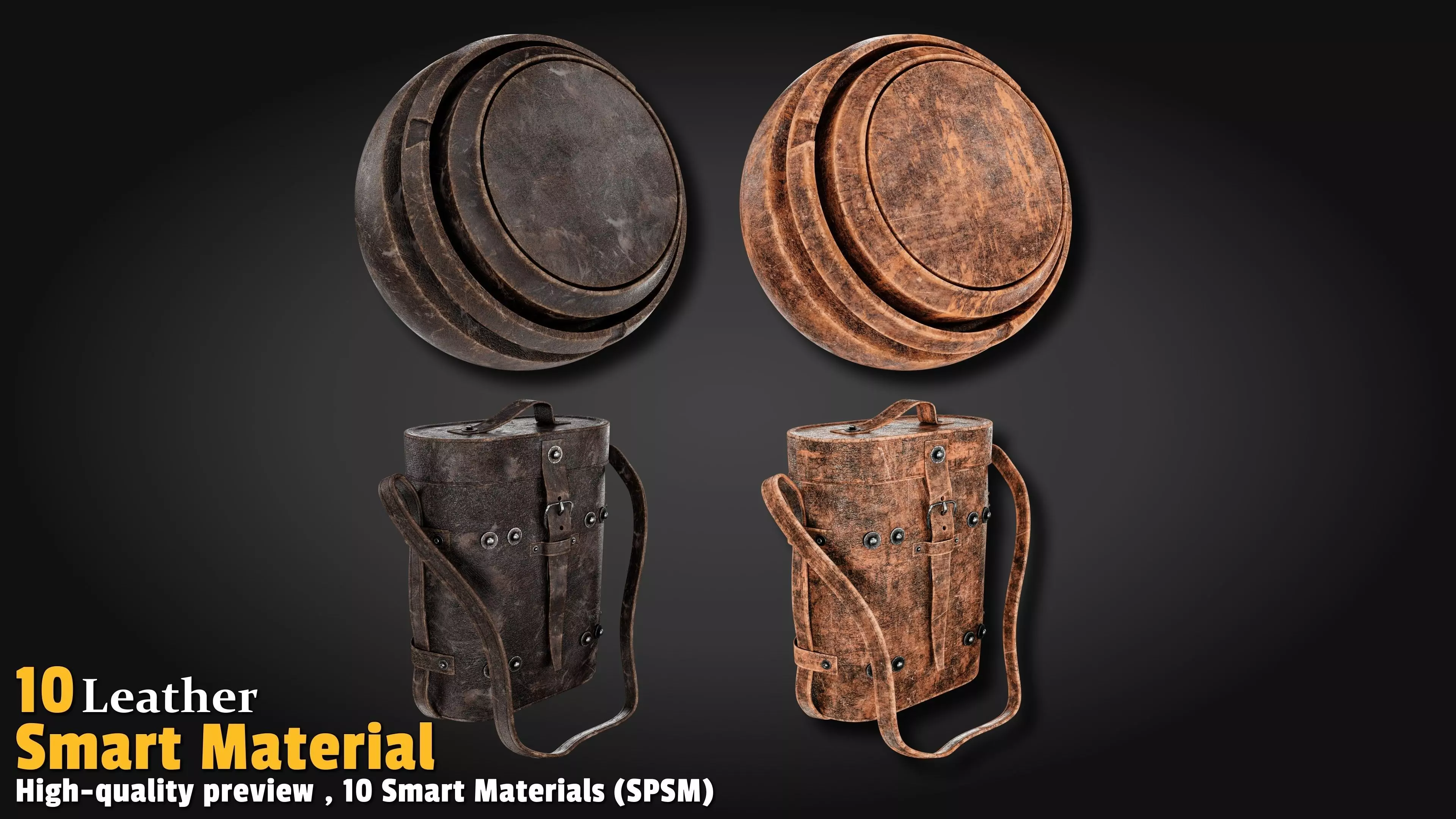 Leather Smart Material Substance 3d Painter Texture_3