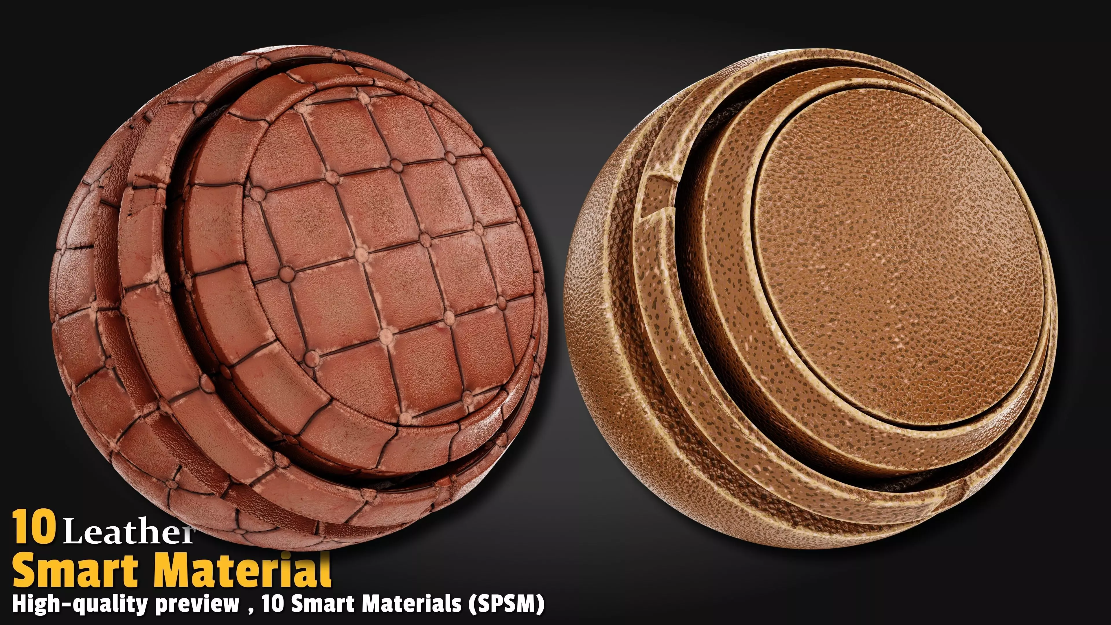 Leather Smart Material Substance 3d Painter Texture_7