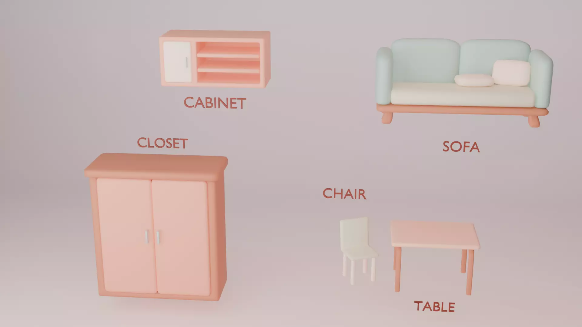 furniture free Free low-poly 3D model_1