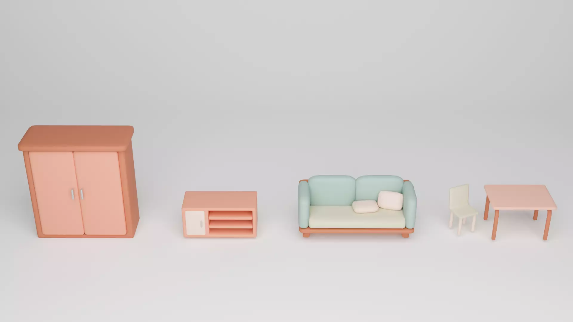 furniture free Free low-poly 3D model_2