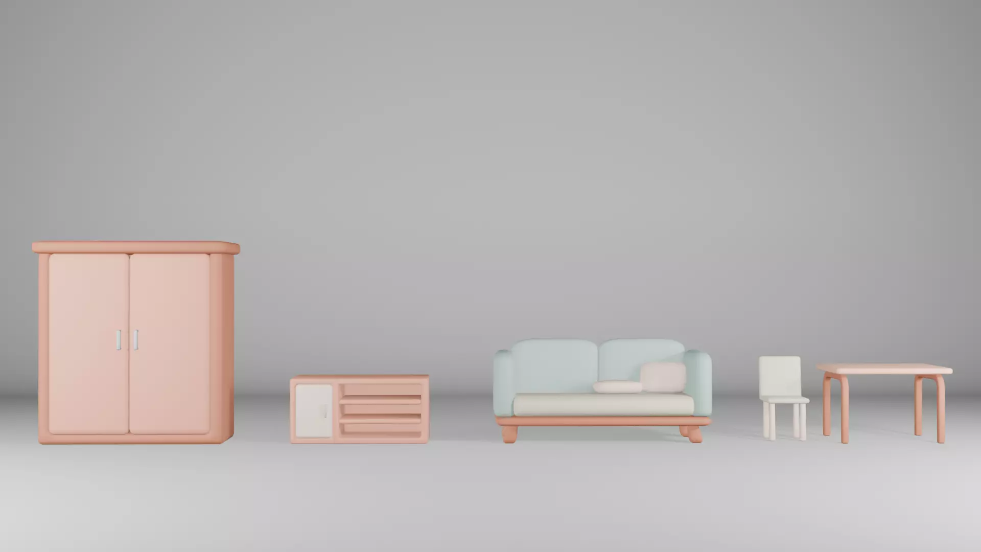 furniture free Free low-poly 3D model_3