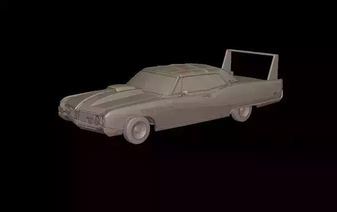 custom buick electra 225 1968 convertable 3d print model