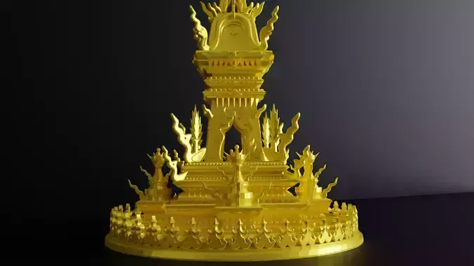 Ornate Buddhist Stupa