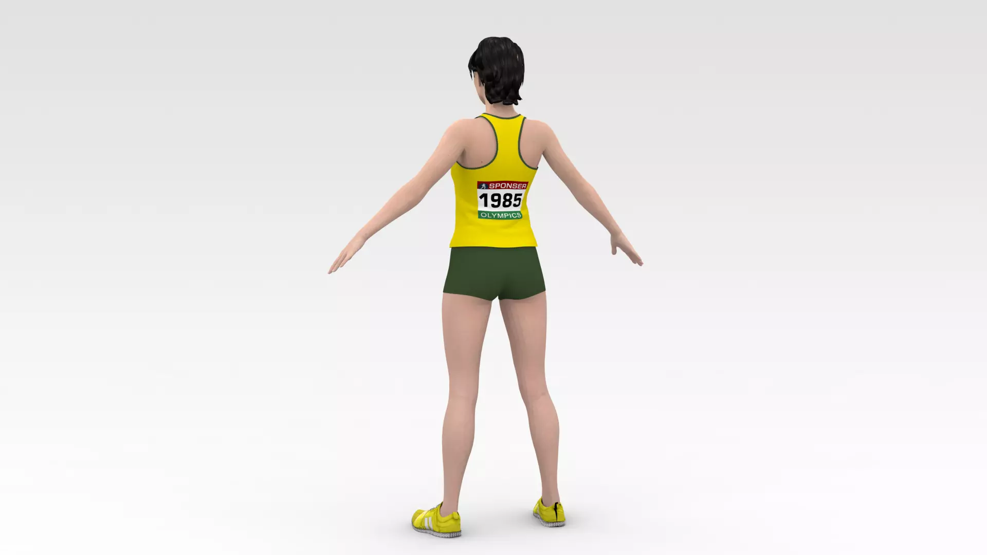 2 Female Track Athletes Collection _11