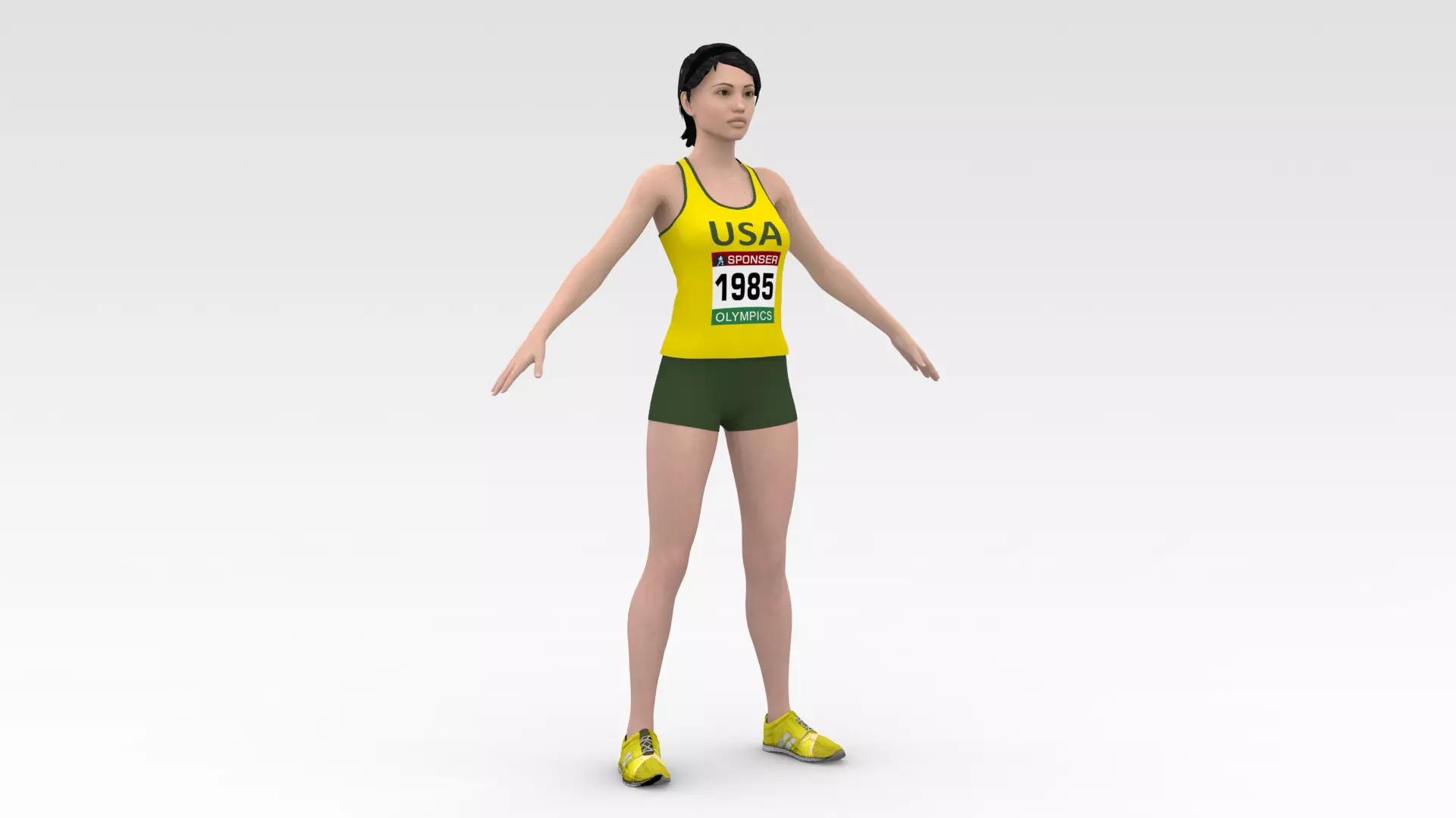 2 Female Track Athletes Collection _13