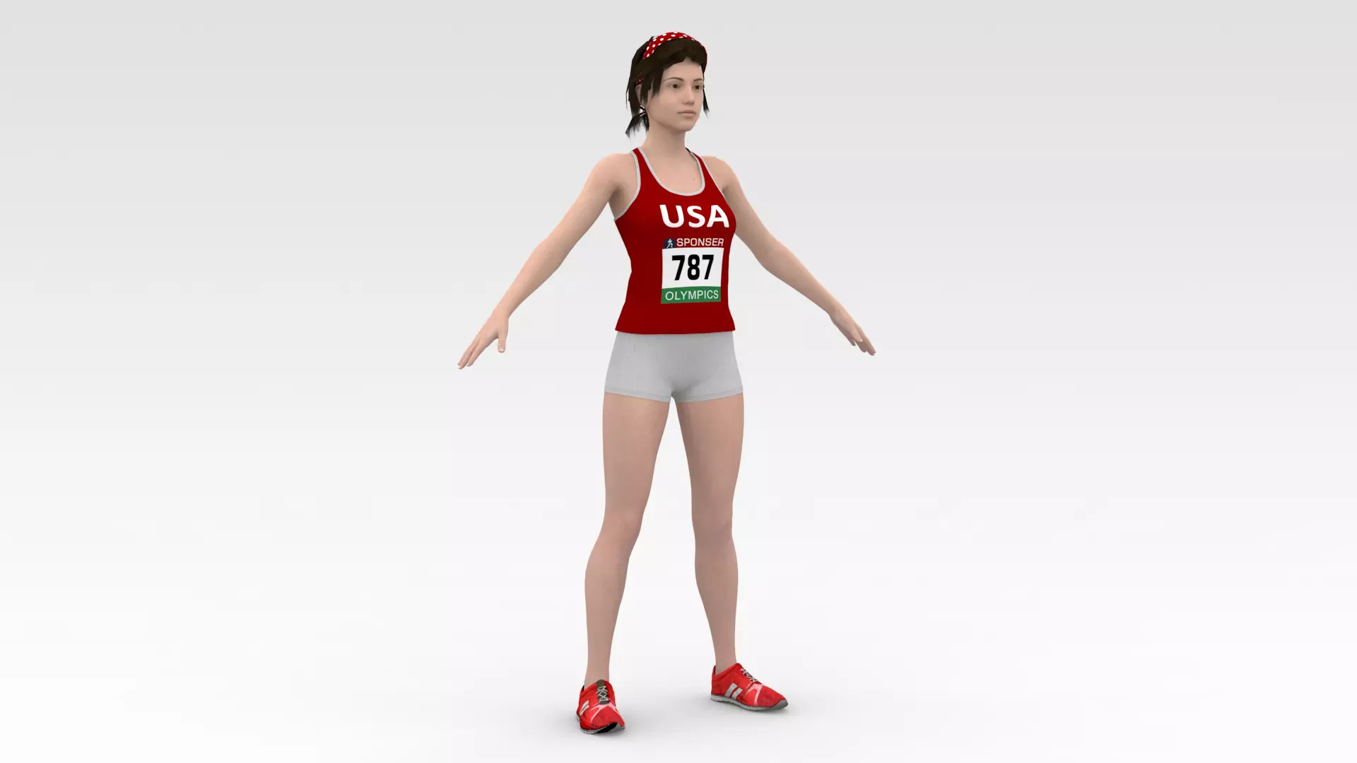 2 Female Track Athletes Collection _6