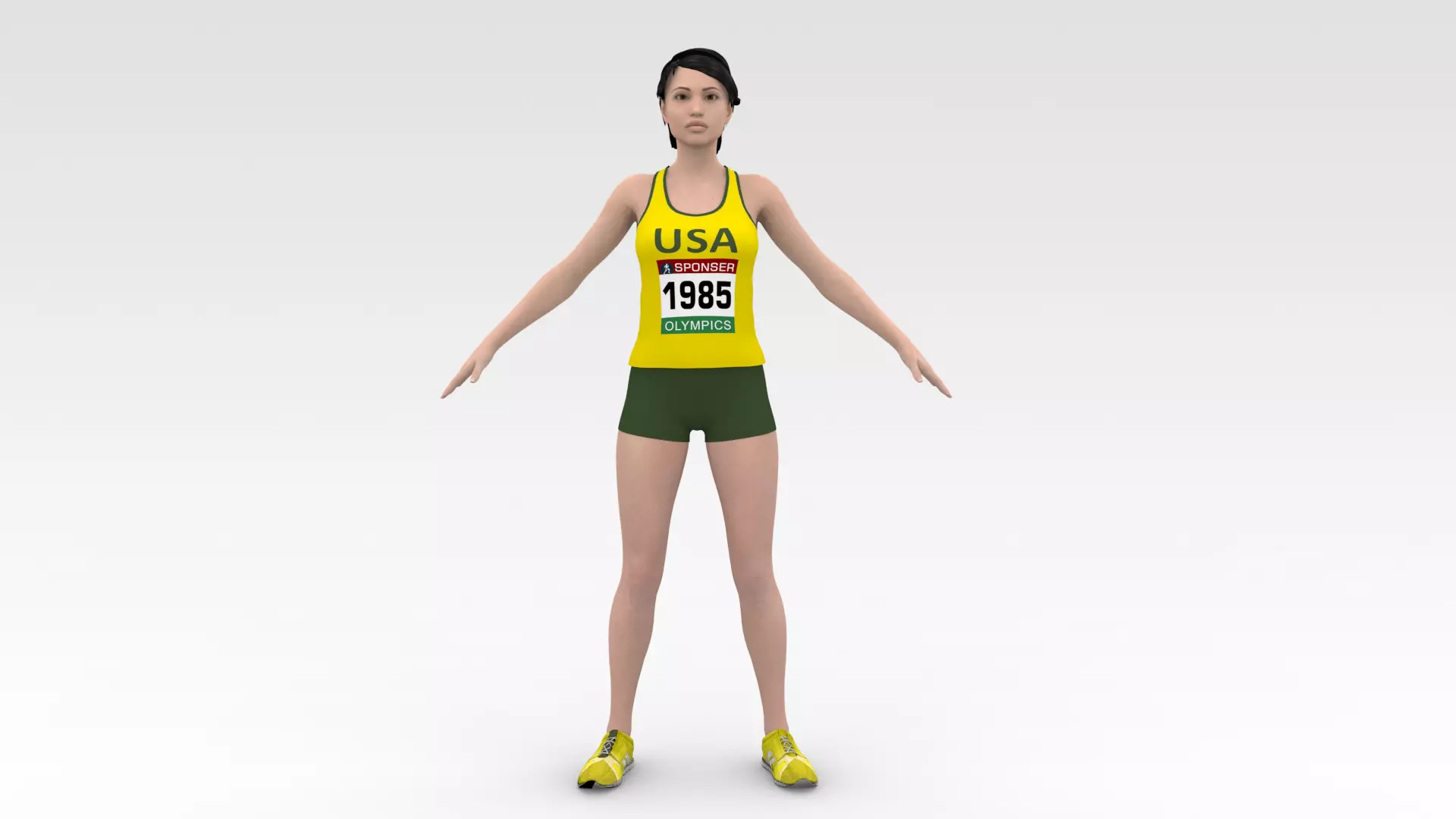 2 Female Track Athletes Collection _14