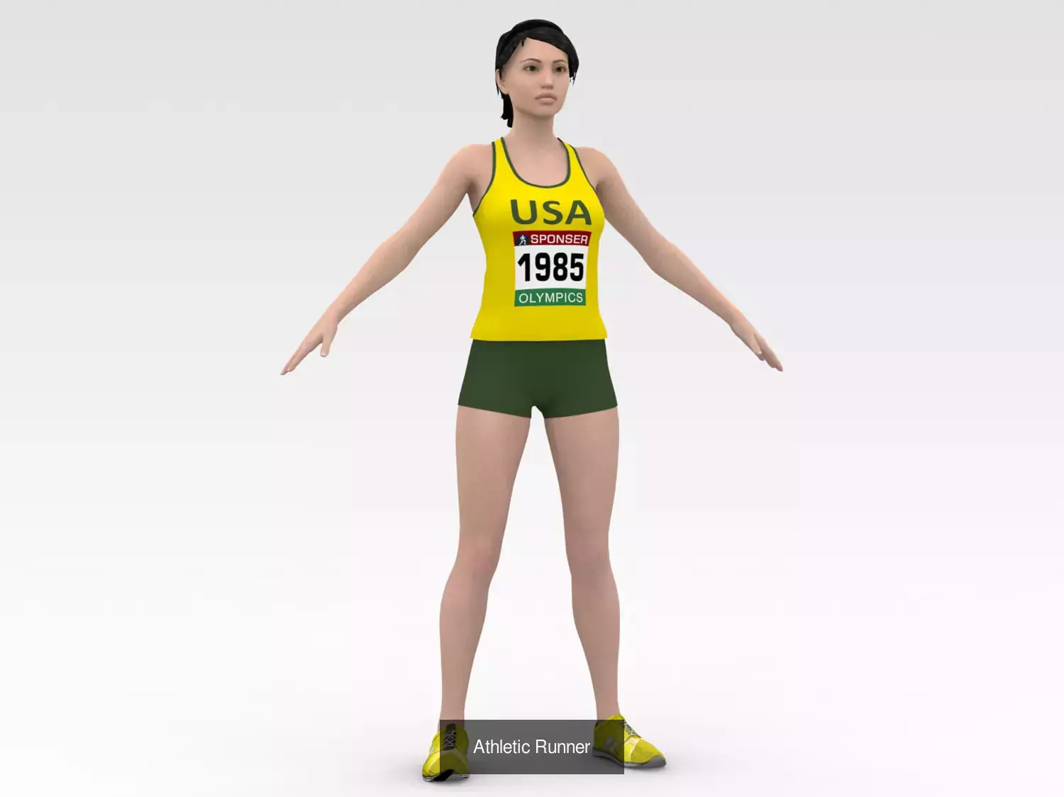 2 Female Track Athletes Collection _8