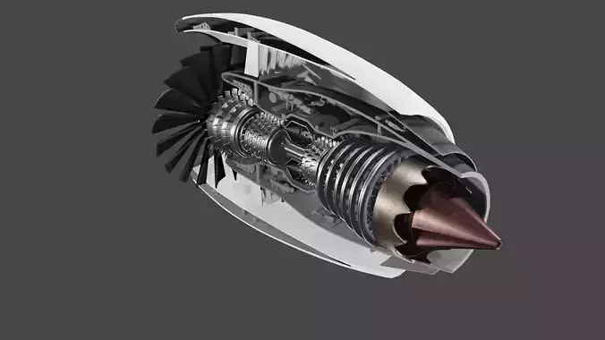 Rotating jet engine