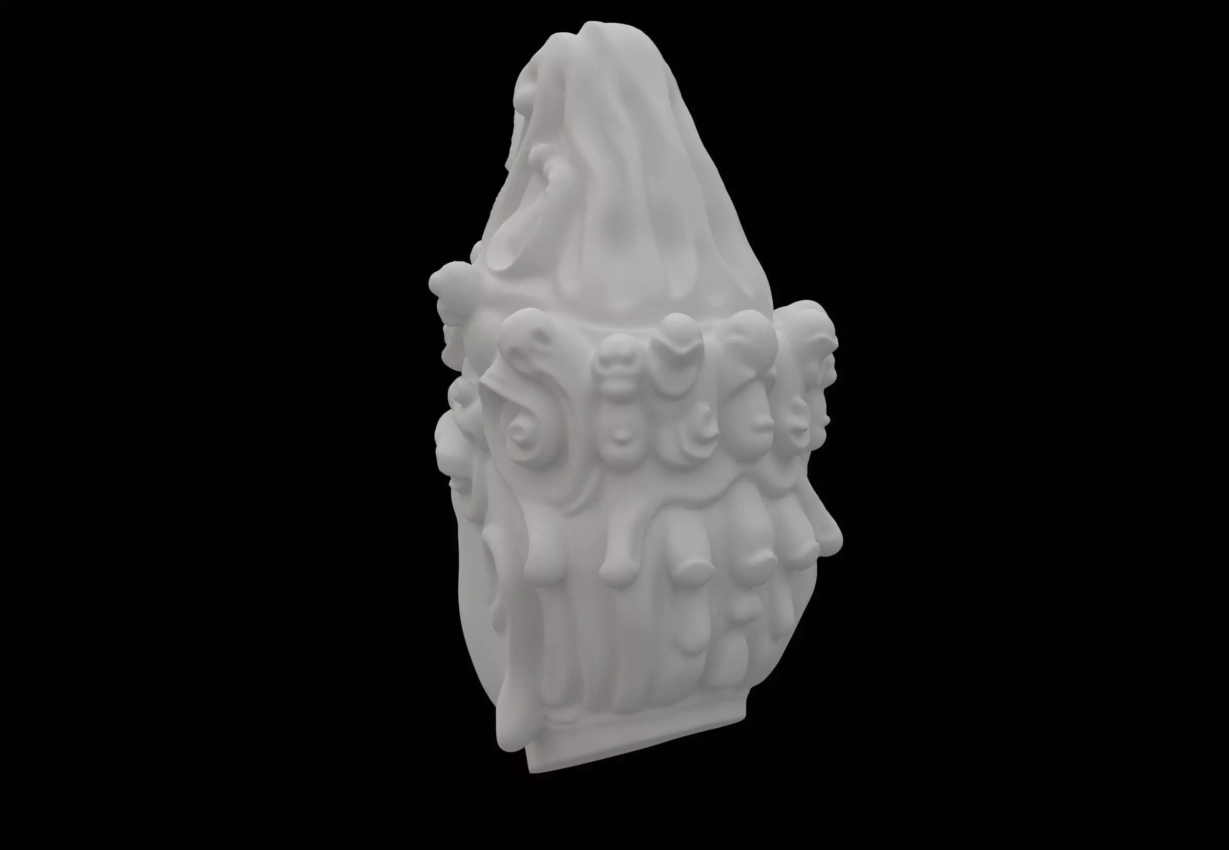 Buddha head 3D model_9