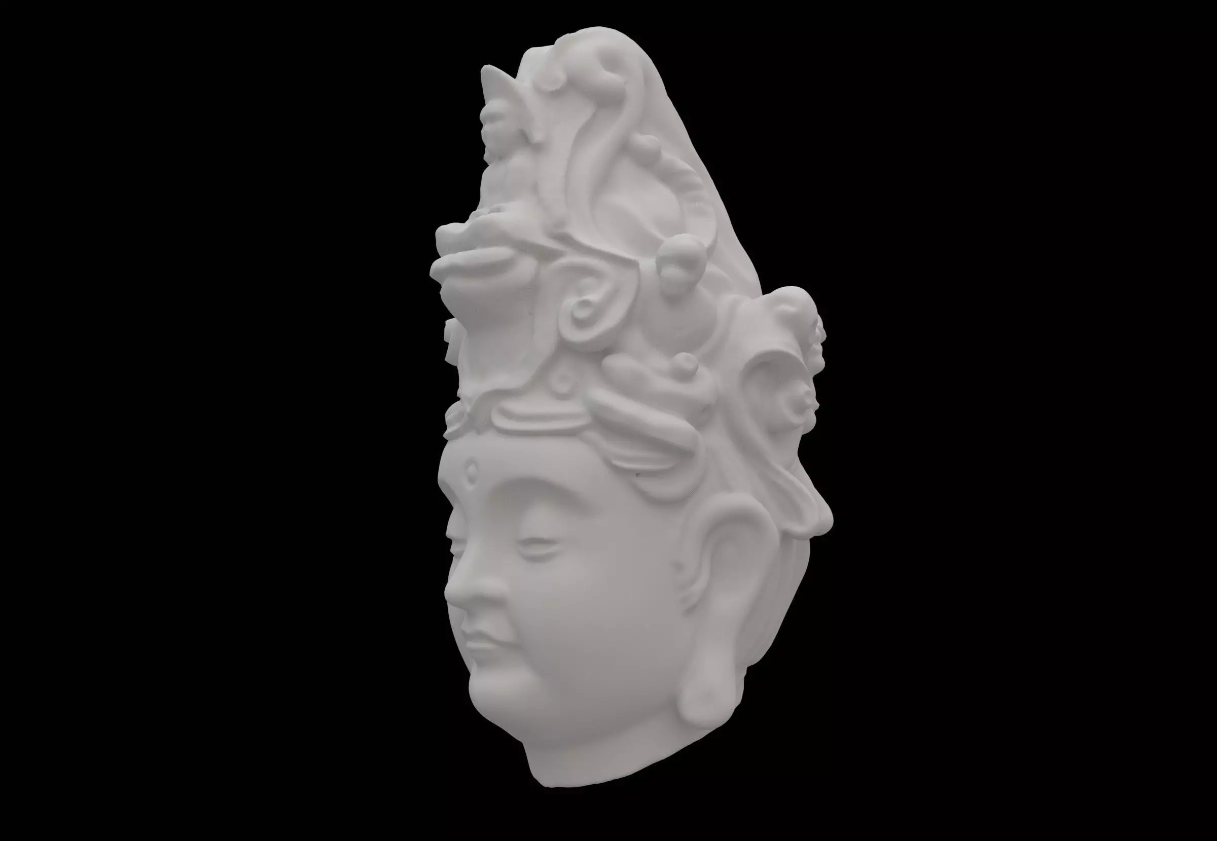 Buddha head 3D model_8