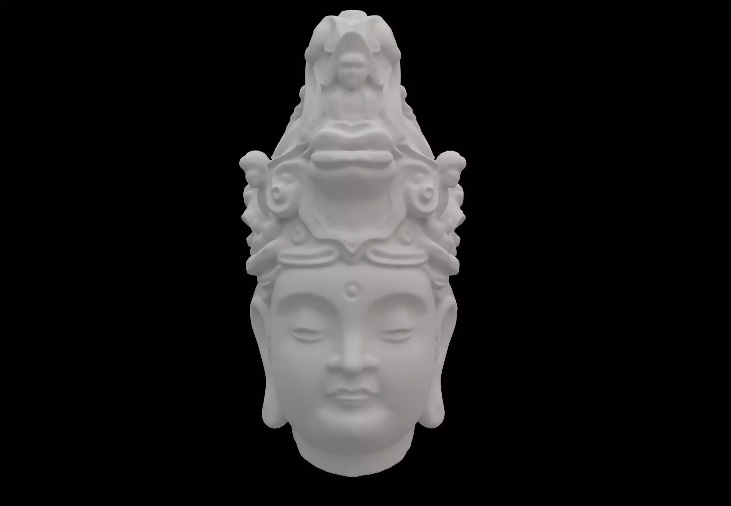 Buddha head 3D model_7