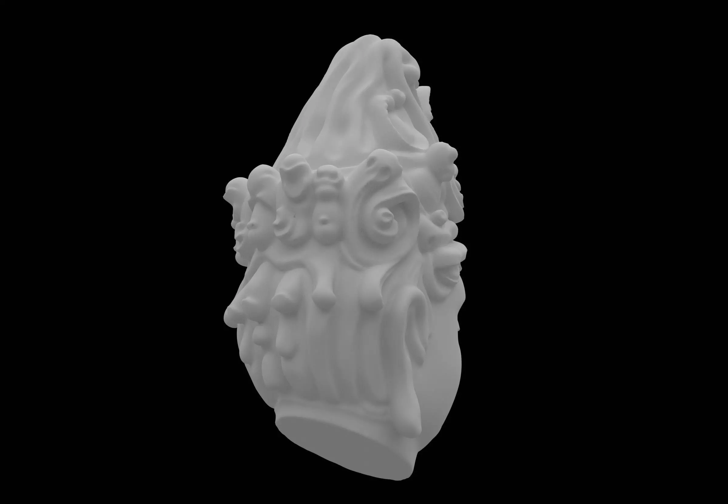 Buddha head 3D model_10