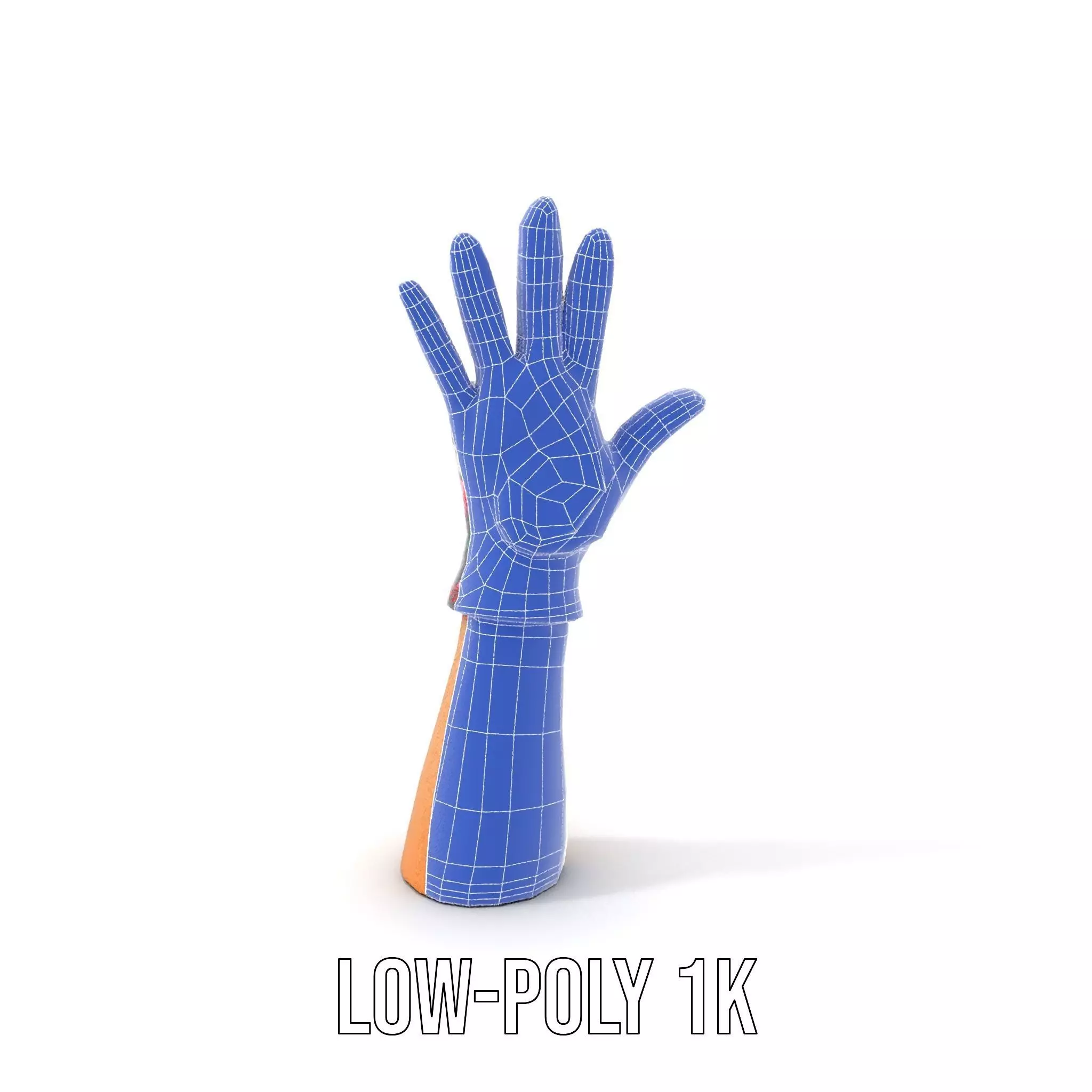 Floral Glove model pack with vibrant design Low-poly 3D model_19
