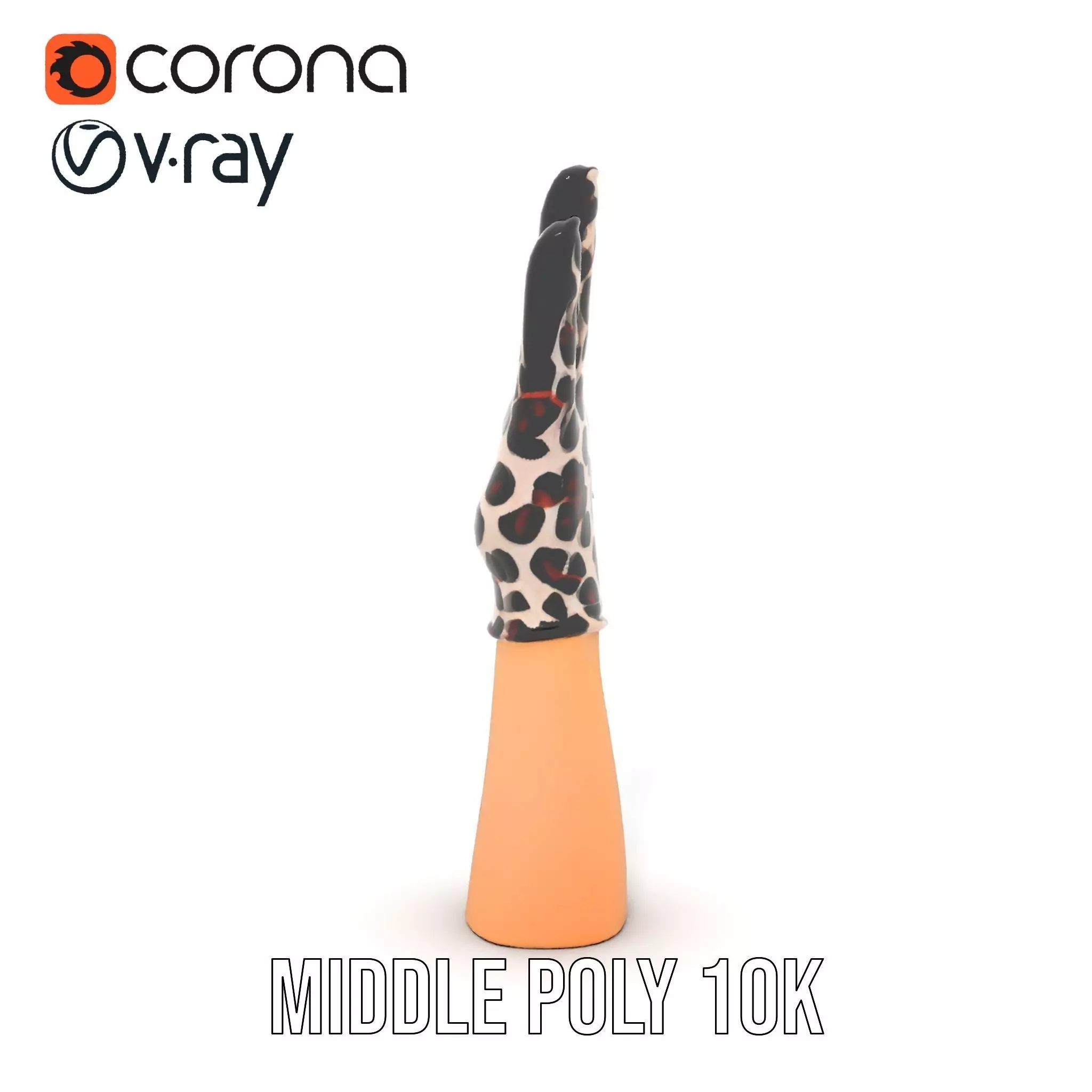 Leopard Print Glove Model Pack Texture_21