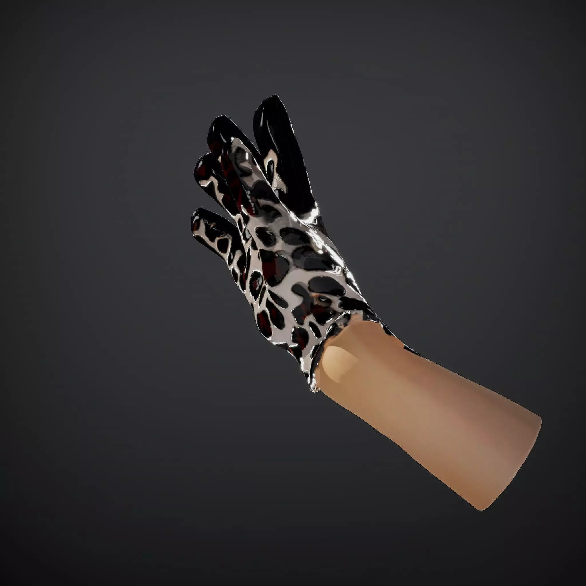 Leopard Print Glove Model Pack Texture_34