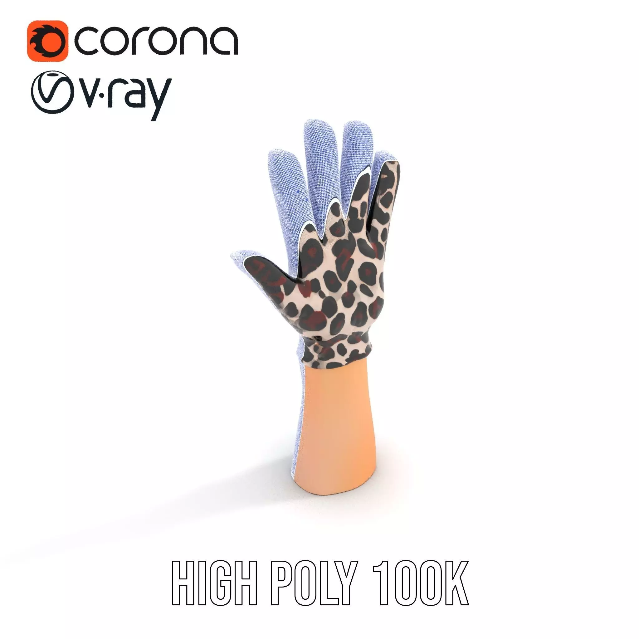 Leopard Print Glove Model Pack Texture_20