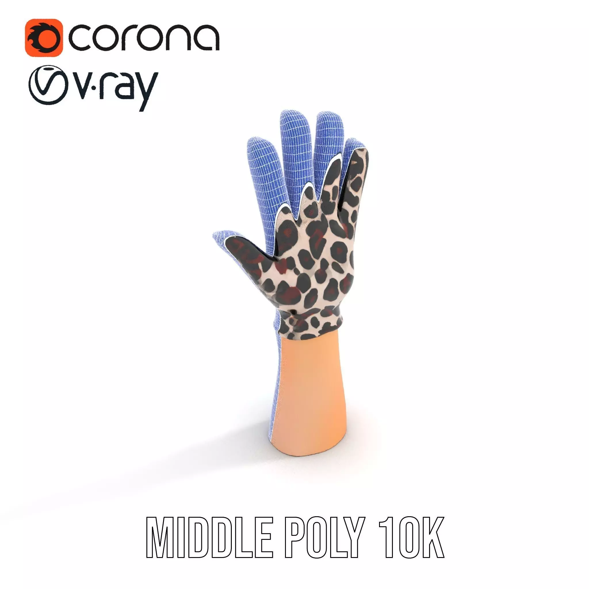 Leopard Print Glove Model Pack Texture_12