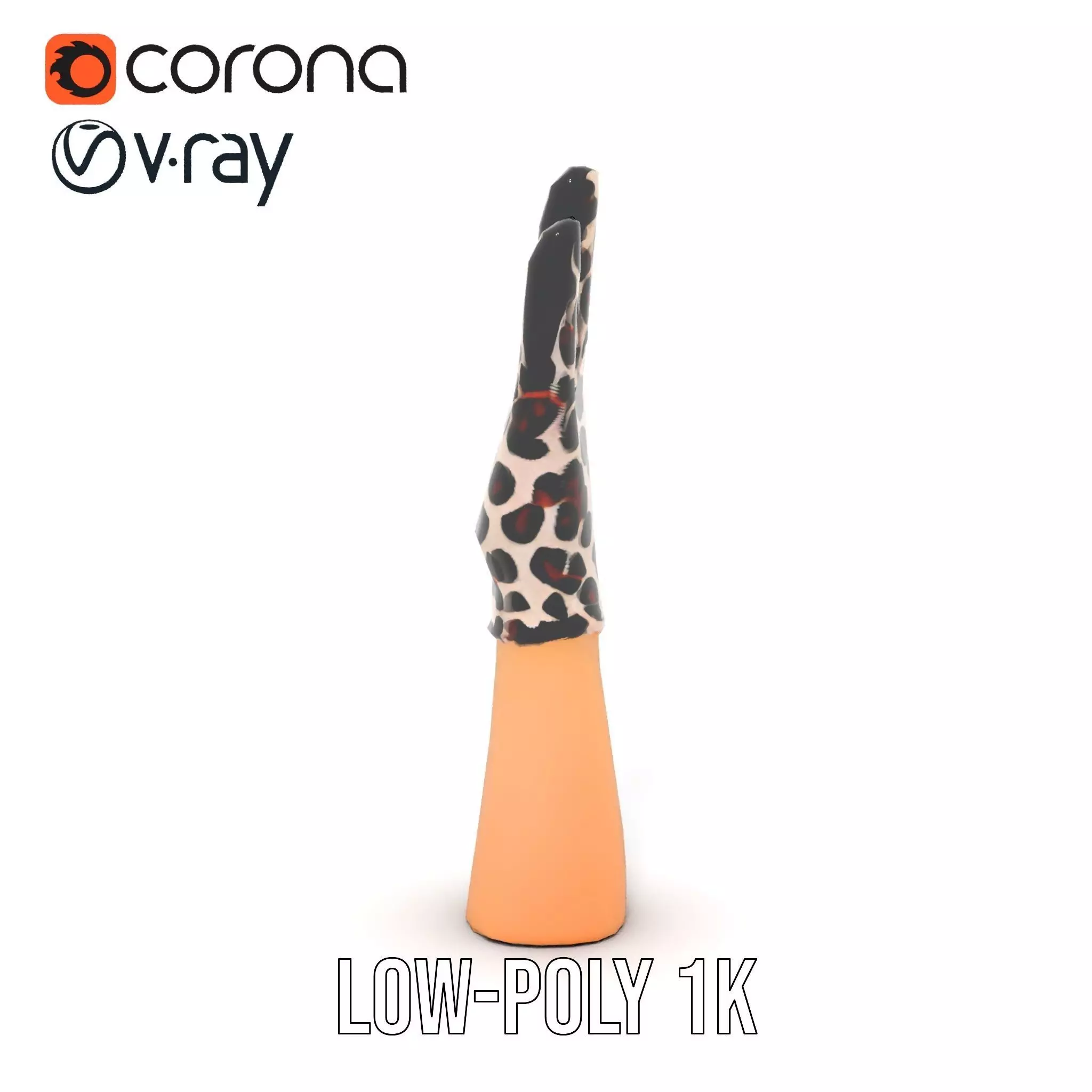 Leopard Print Glove Model Pack Texture_13