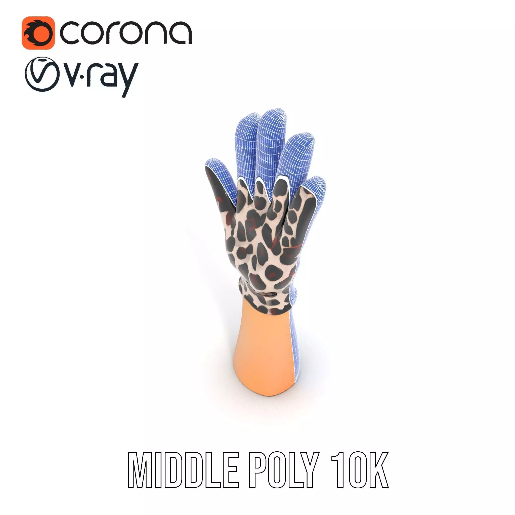 Leopard Print Glove Model Pack Texture_24