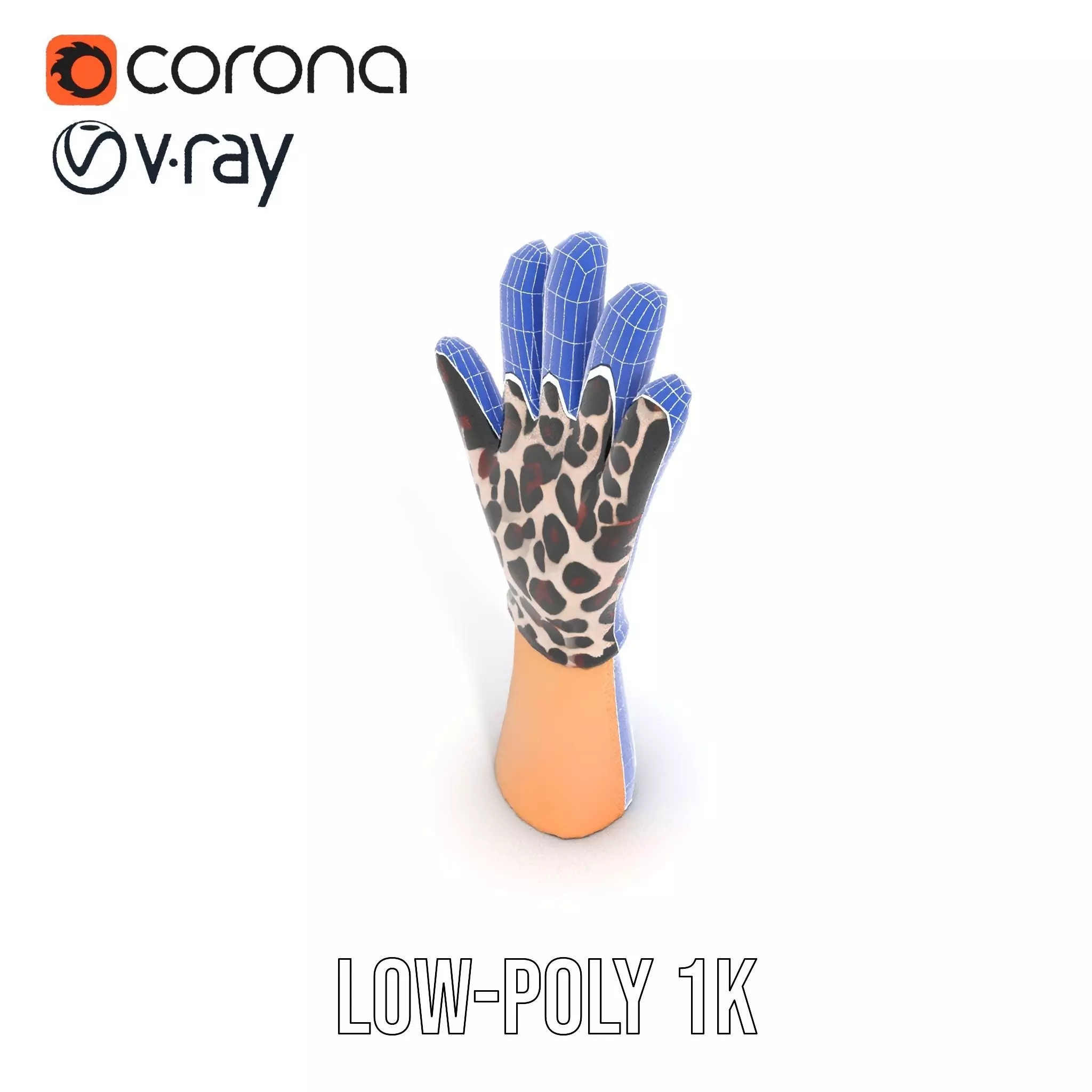 Leopard Print Glove Model Pack Texture_31