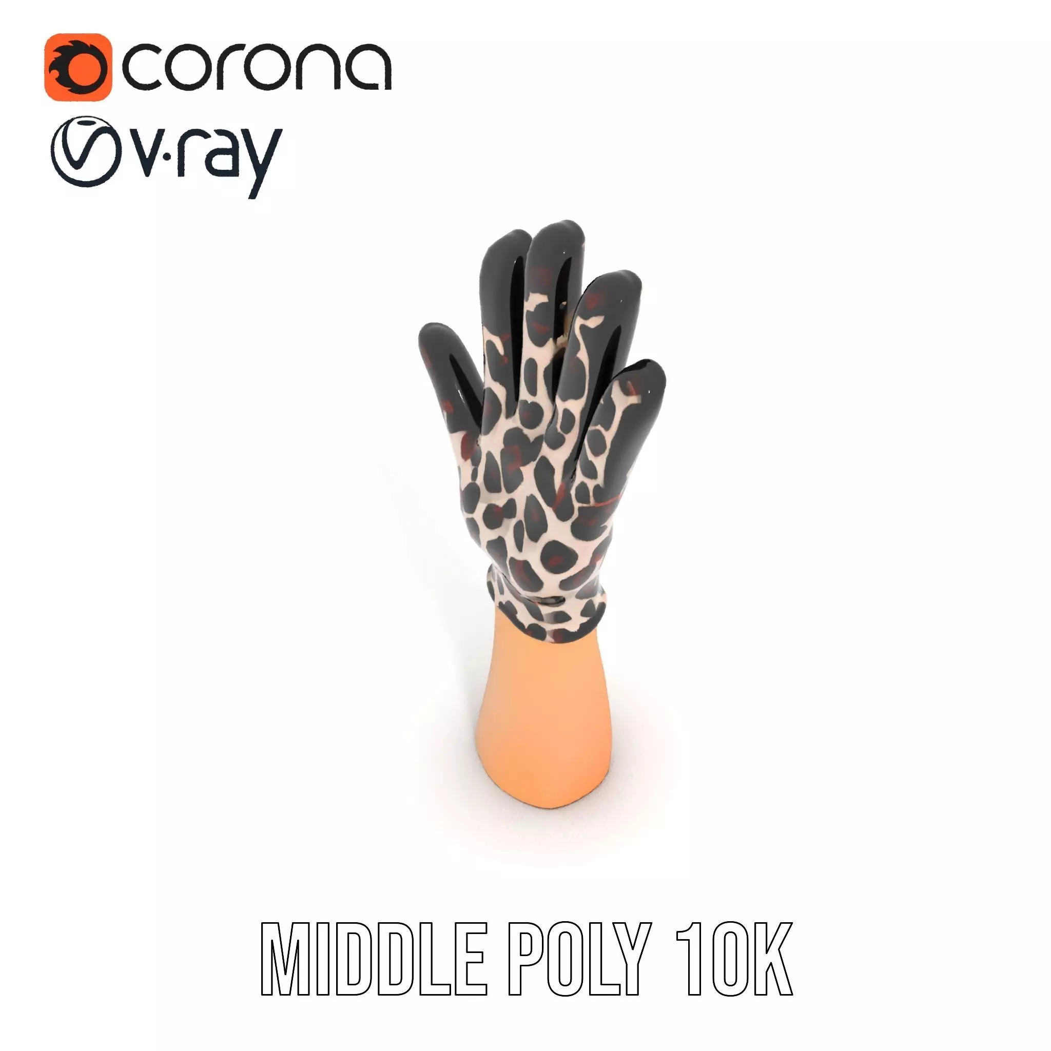 Leopard Print Glove Model Pack Texture_5