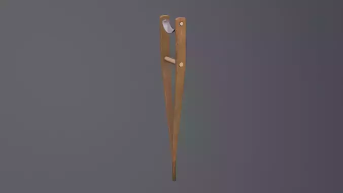 Crutches Low-poly 3D model