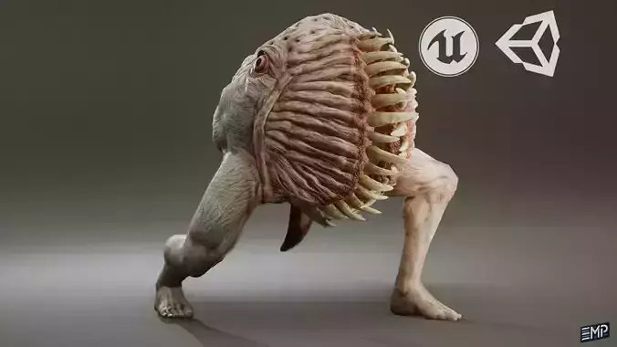 Creepy monster game character for Horror games